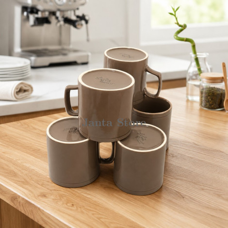 Premium Quality Porcelain Mug Set - 6 PCS (A Luxury You Can Hold)