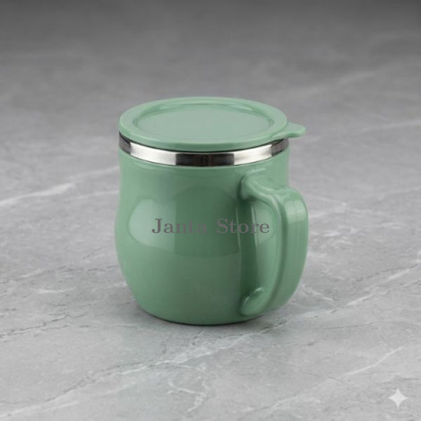 EcoSip Premium Green Mug with Lid