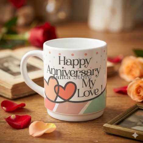 Cello Happy Anniversary My Love Ceramic Mug